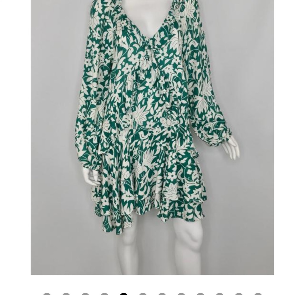 Free People Ruffle Minidress NWOT - Picture 3 of 6